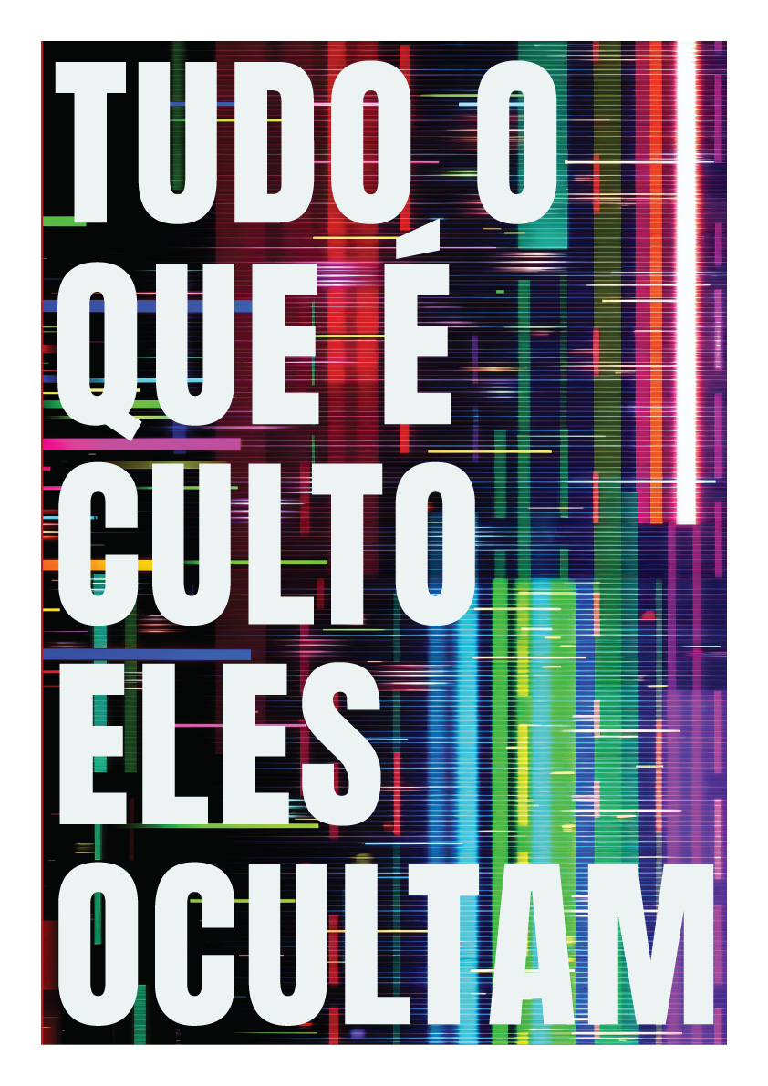 AFFICHE-TOUCH-DIGITAL-2 Affiche du projet avec glitch coloré et typographie monumentale illustrant la saturation visuelle et le bruit médiatique